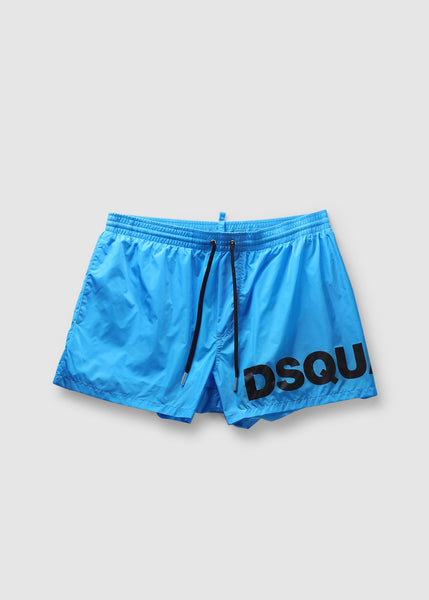 Dsquared2 Mens Written Logo Swimshorts In Blue