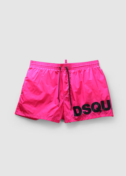 Dsquared2 Mens Written Logo Swimshorts In Pink