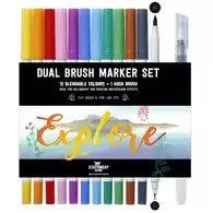 Dual Brush Pens - Set Of 12