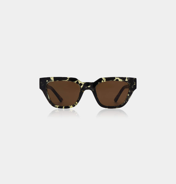 A. Kjaerbede Black And Yellow Sunglasses