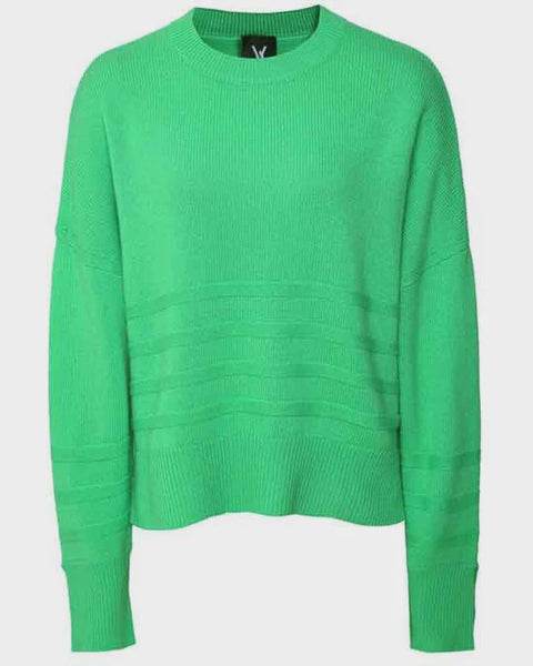 Haisley Stitch Detail Cashmere Jumper - Kelly Green