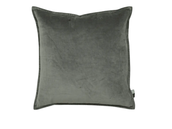 Limelight Home Textiles Velvet Square Cushion - Grey