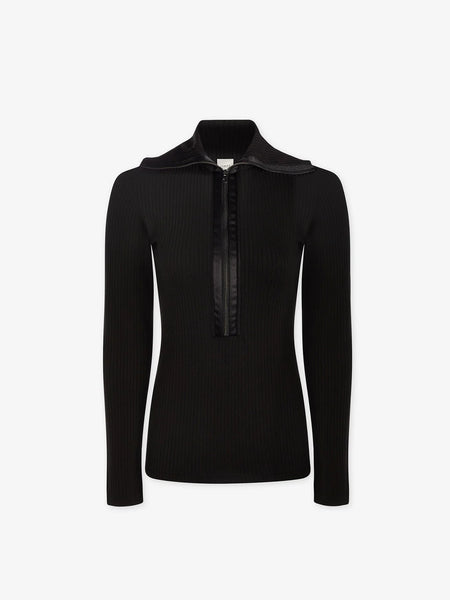 - Luella Fitted Half Zip Black