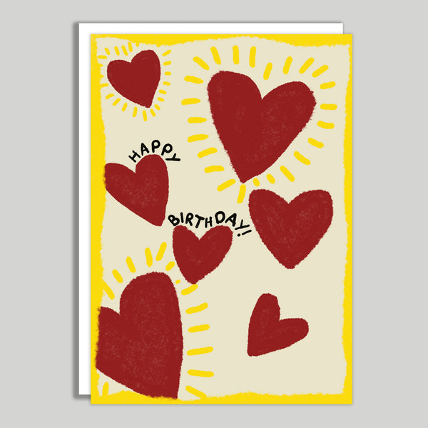 Happy Birthday Hearts | Card