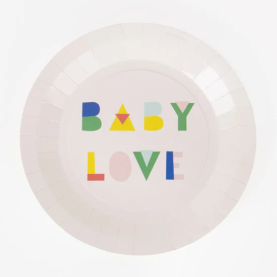 My Little Day 8 Nude Baby Shower Plates