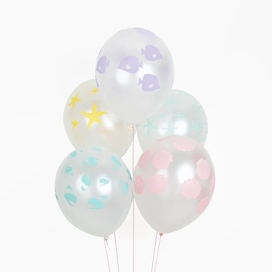 My Little Day Balloons: 5 Pastel Mermaid Balloons
