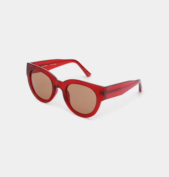 A.kjærbede - Lilly Sunglasses Red Transparent