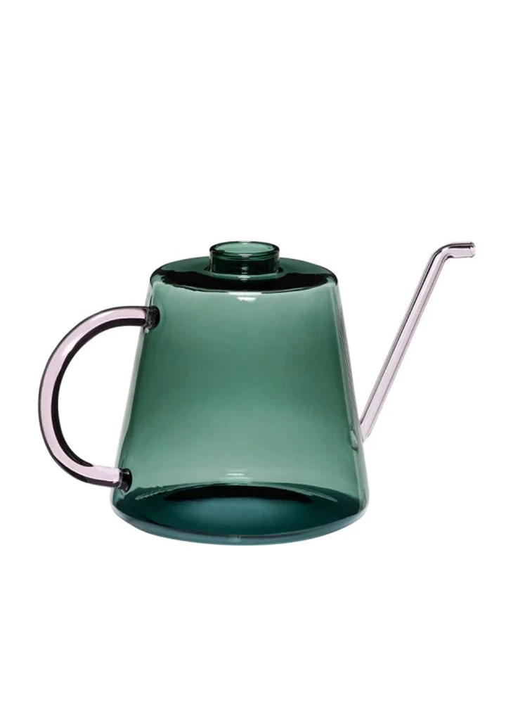 Hübsch Design Glass Watering Can Green/Lilac