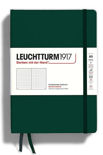Leuchtturm1917 Medium (a5) Hardcover Notebook - Forest Green