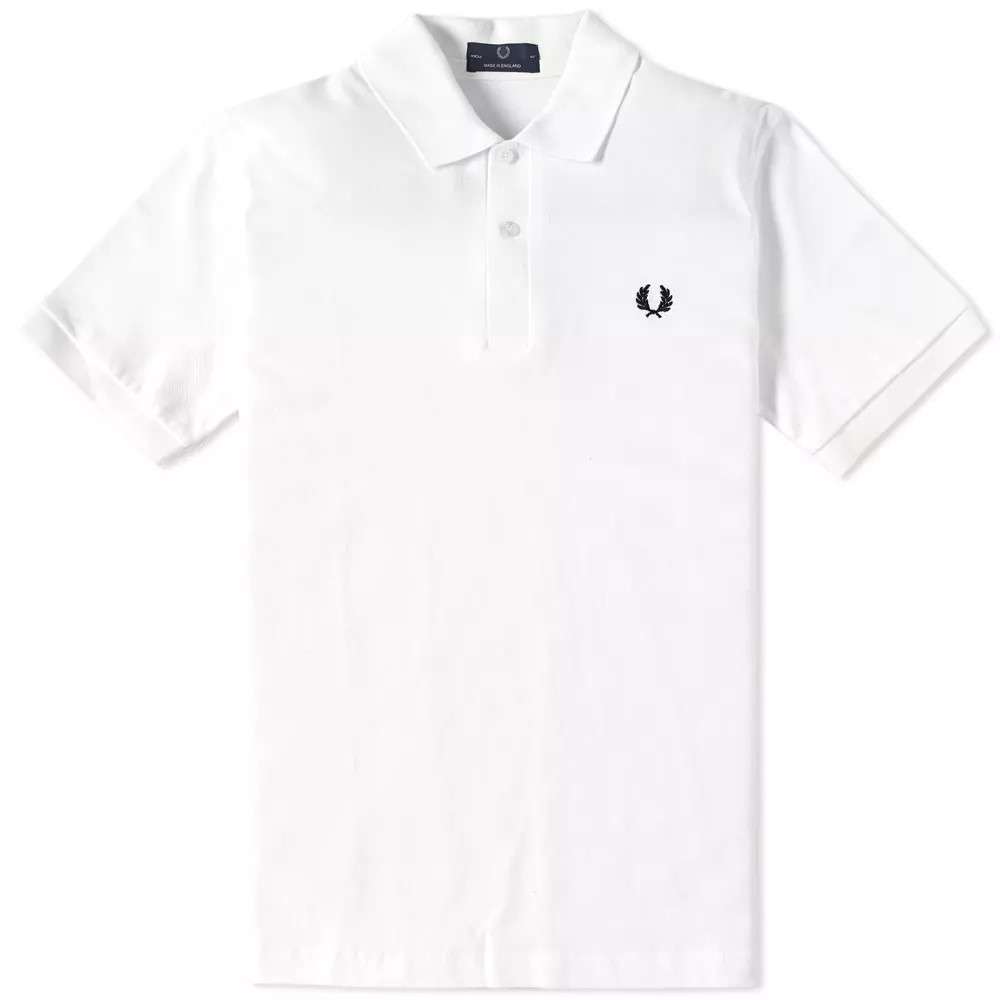 Fred Perry Fred Perry Reissues Original Plain Polo White & Black