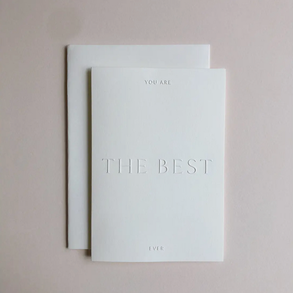 Embossed 'the Best' Card