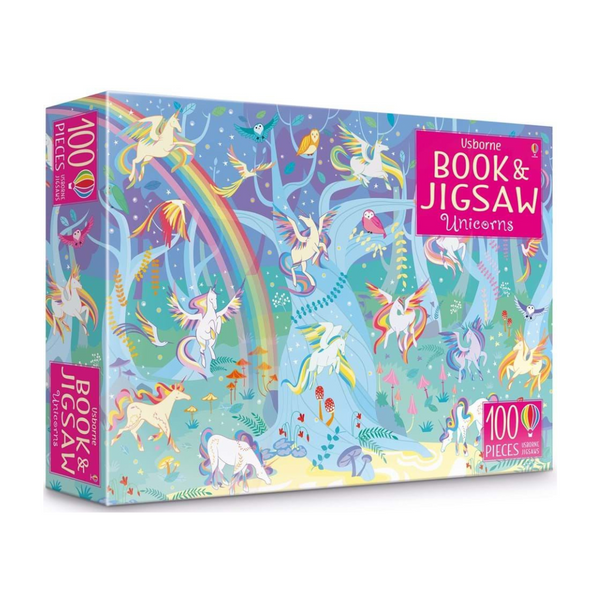 Bookspeed Usborne: Book & 100-piece Jigsaw : Unicorns