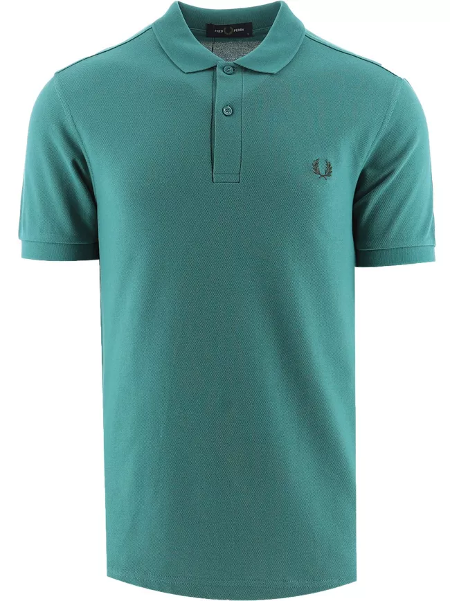 Fred Perry Fred Perry Slim Fit Plain Polo Deep Mint