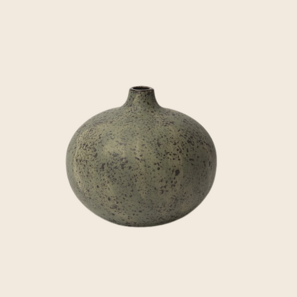 Medium Ceramic Bari Vase | Melange Green