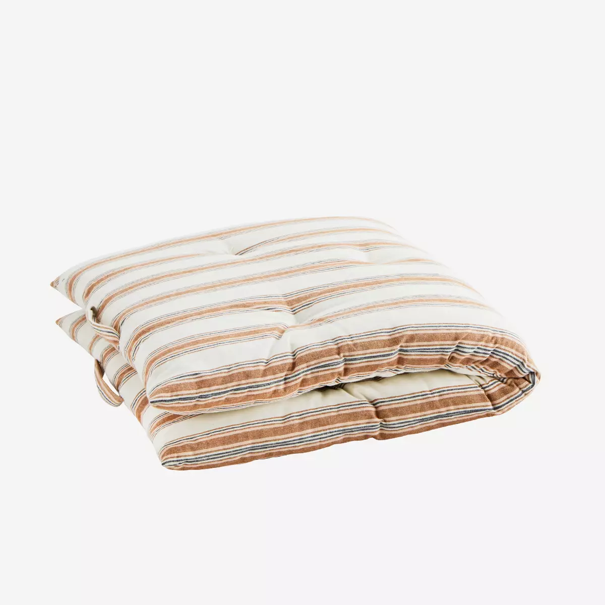 Cinnamon Stripes Printed Double Sided Seat Mattress