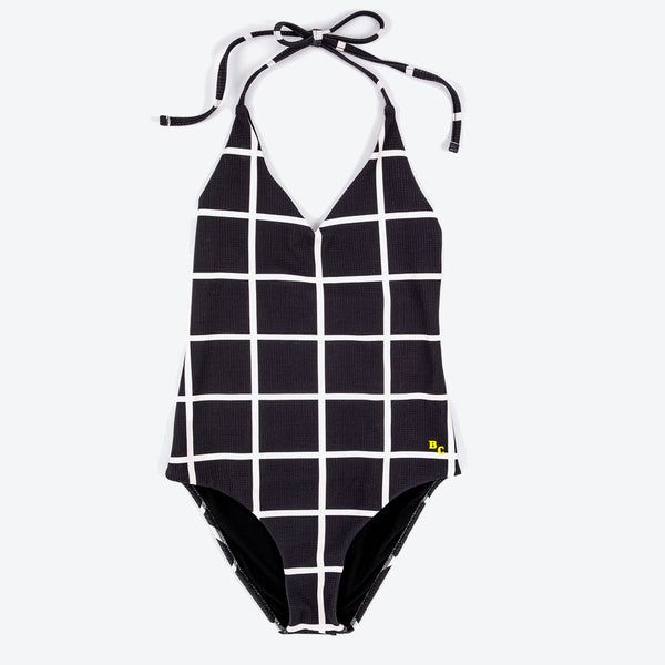 Check Print Swimsuit