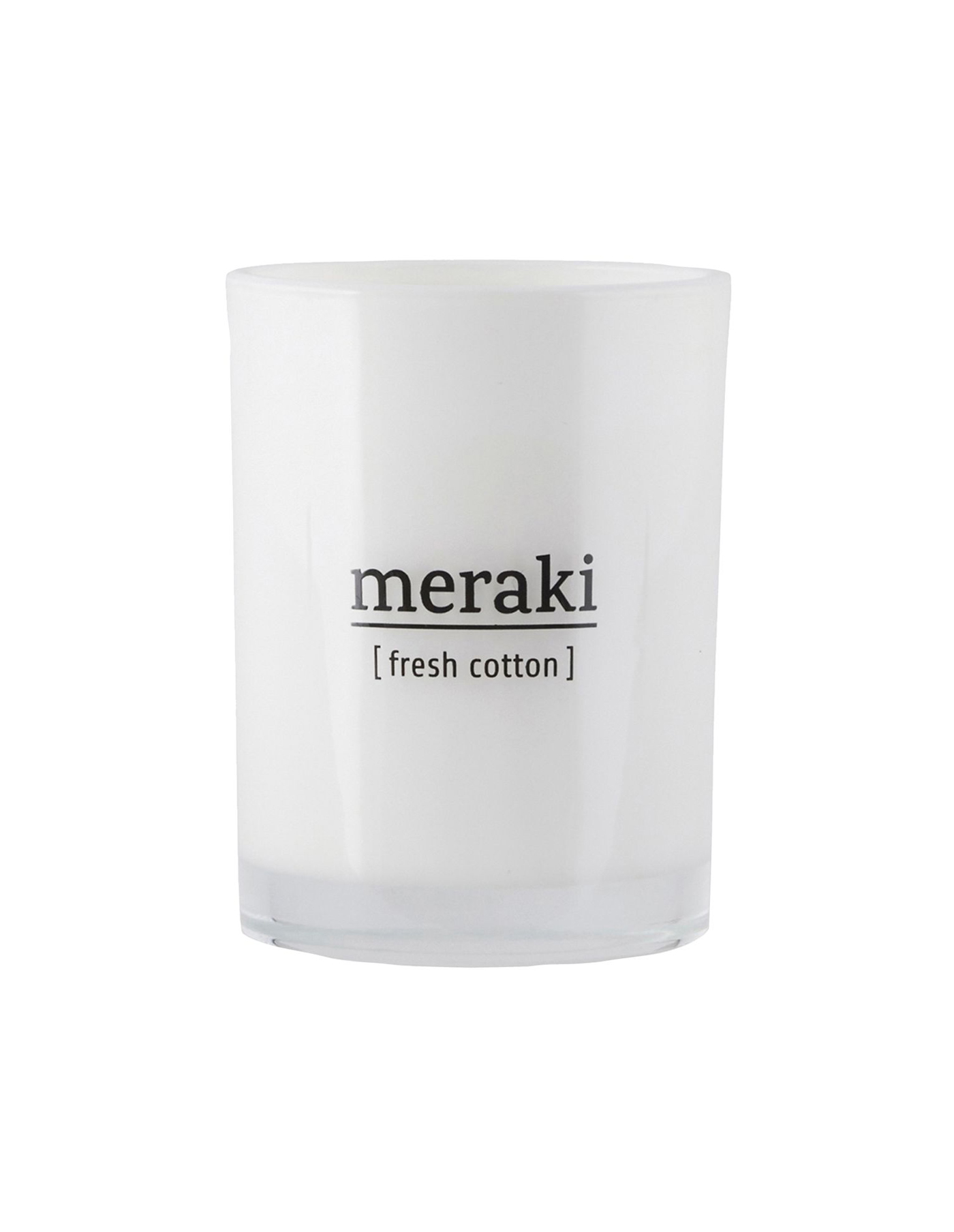 Meraki Fresh Cotton Large Scented Candle, Meraki