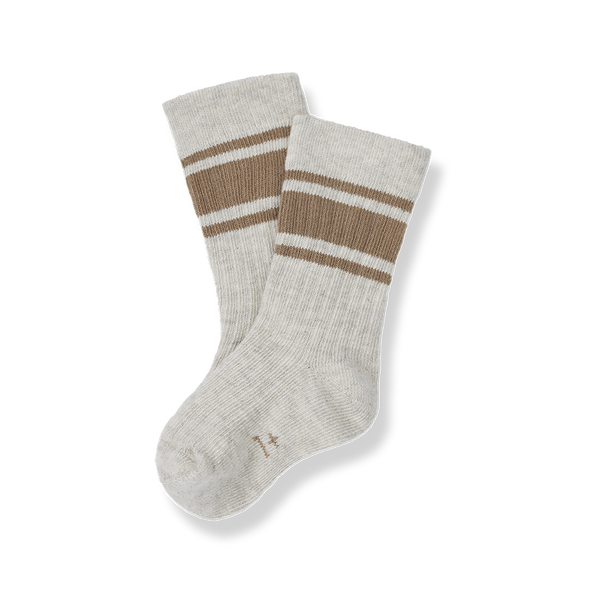 Wes Long Vintage Socks In Biscotto