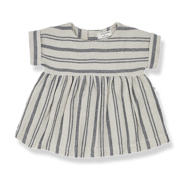 Josephine Striped Dress In Blue Notte