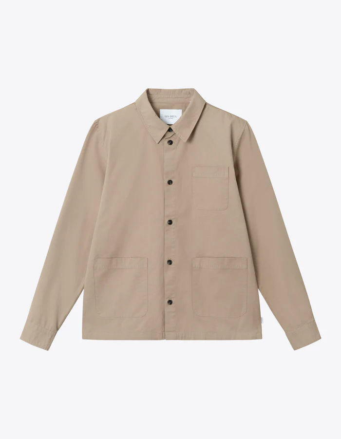 Jason Twill Hybrid Overshirt - Desert Taupe