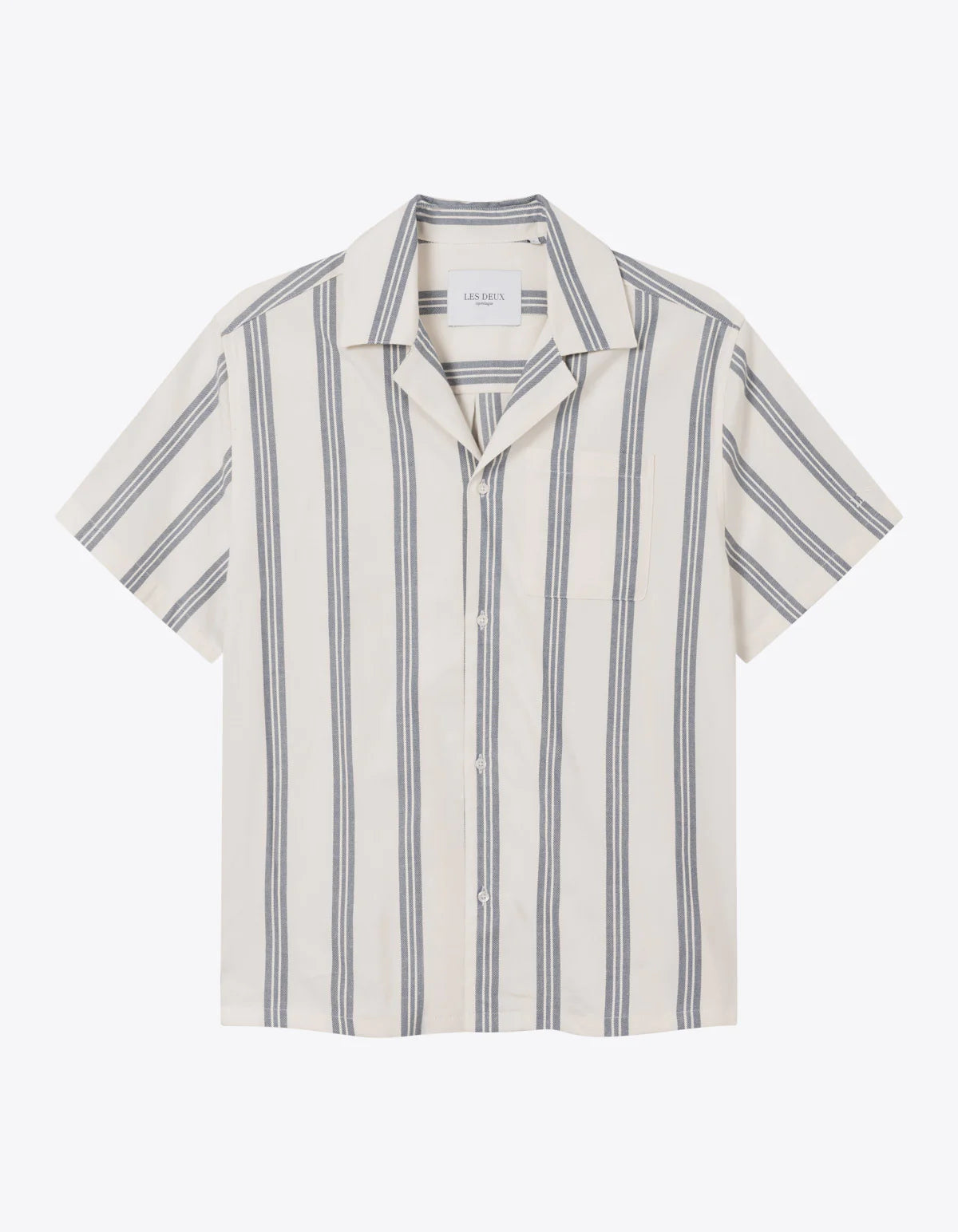 Lawson Stripe Shirt - Ivory / India Ink