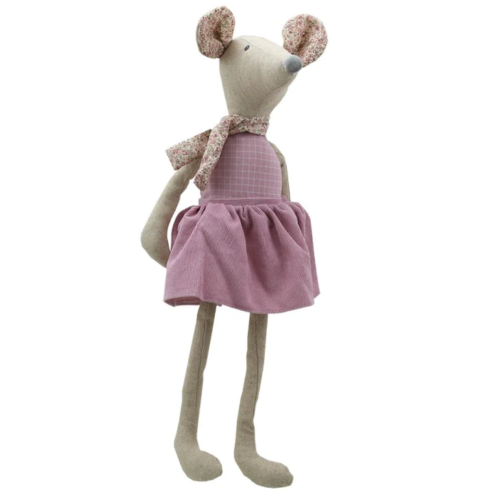 Pink Dress Mouse Doll