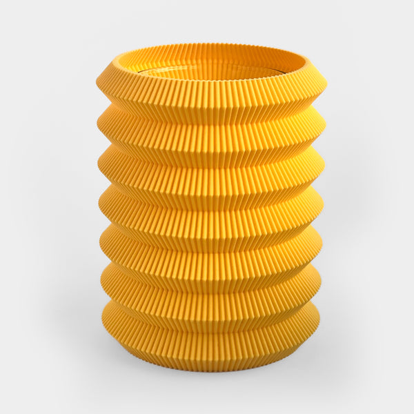 UAU project Small Yellow 3d 05 Printed Vase