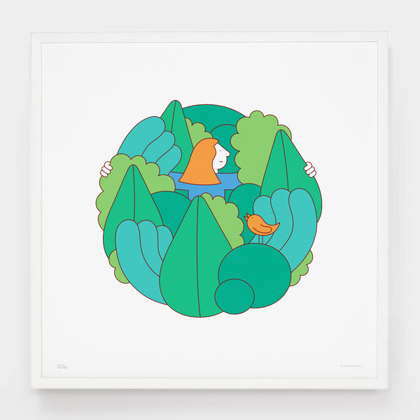 61 x 61cm Unframed Team Trees Print