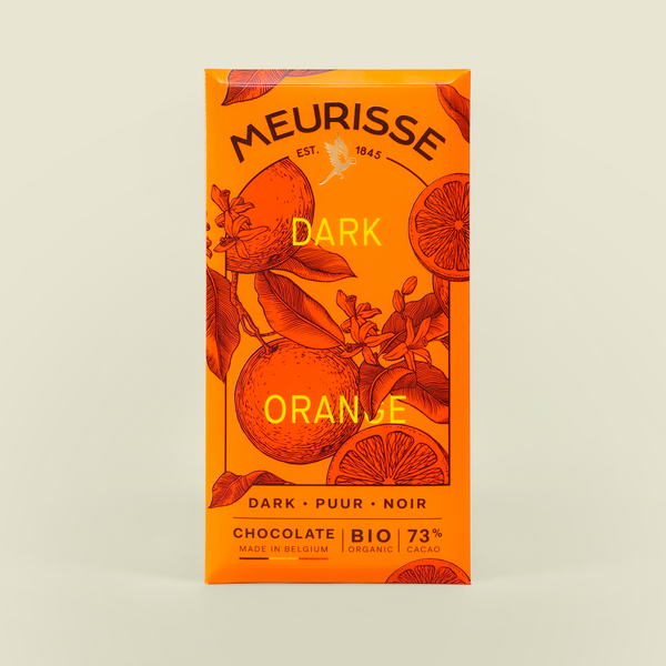 Meurisse 100g Organic Dark Chocolate with Orange