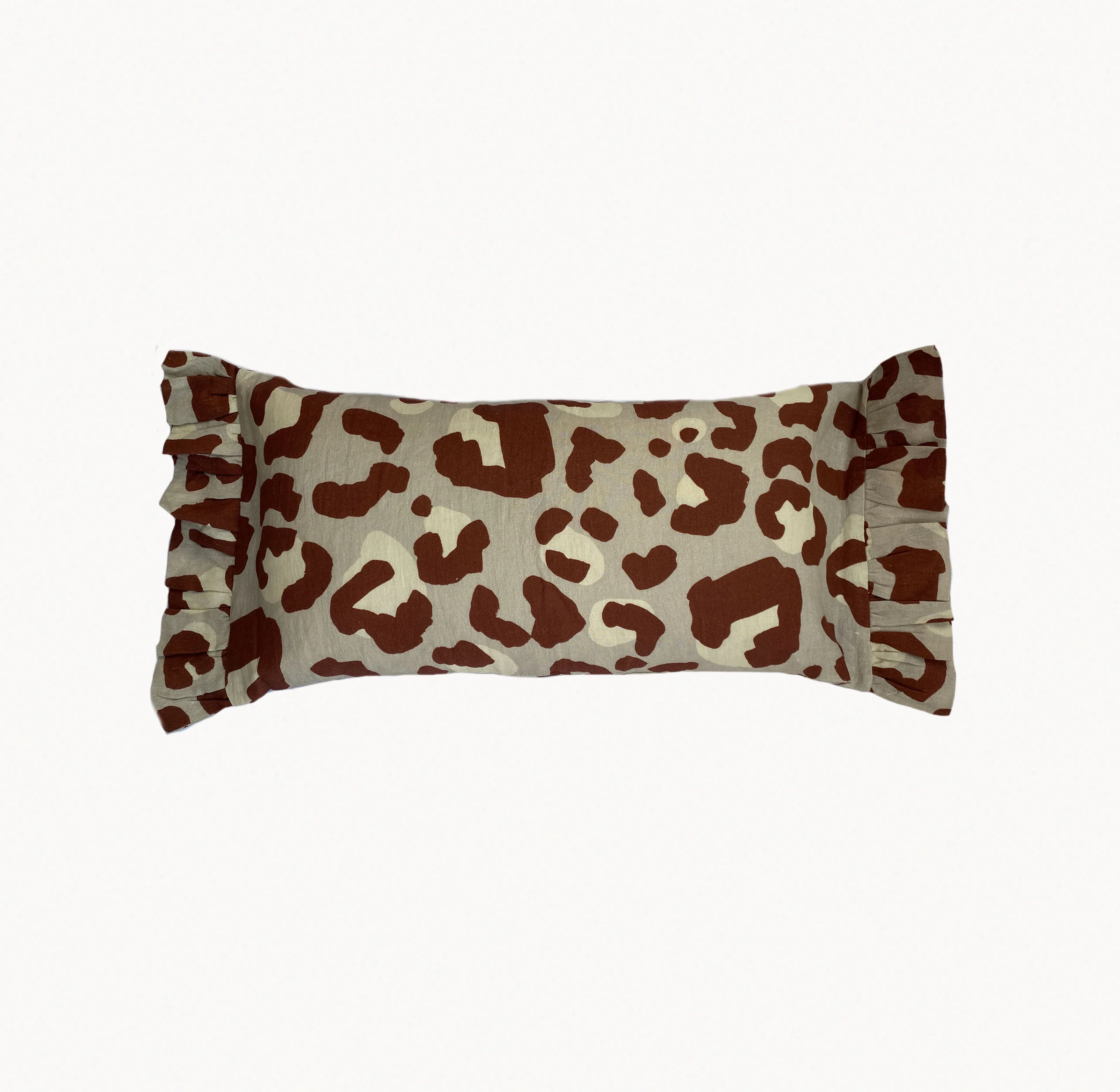 Amuse La Bouche Leopard Long Ruffled Cushion 