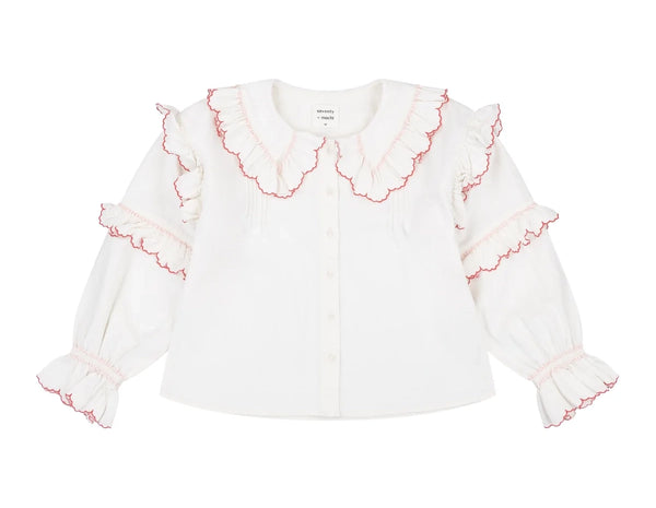 Phoebe Blouse - White Denim