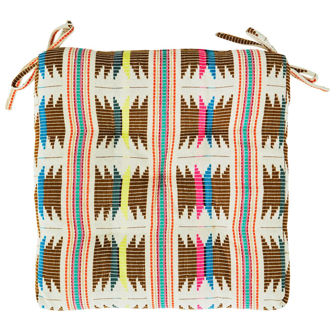 Seat cushion Ikat colorful