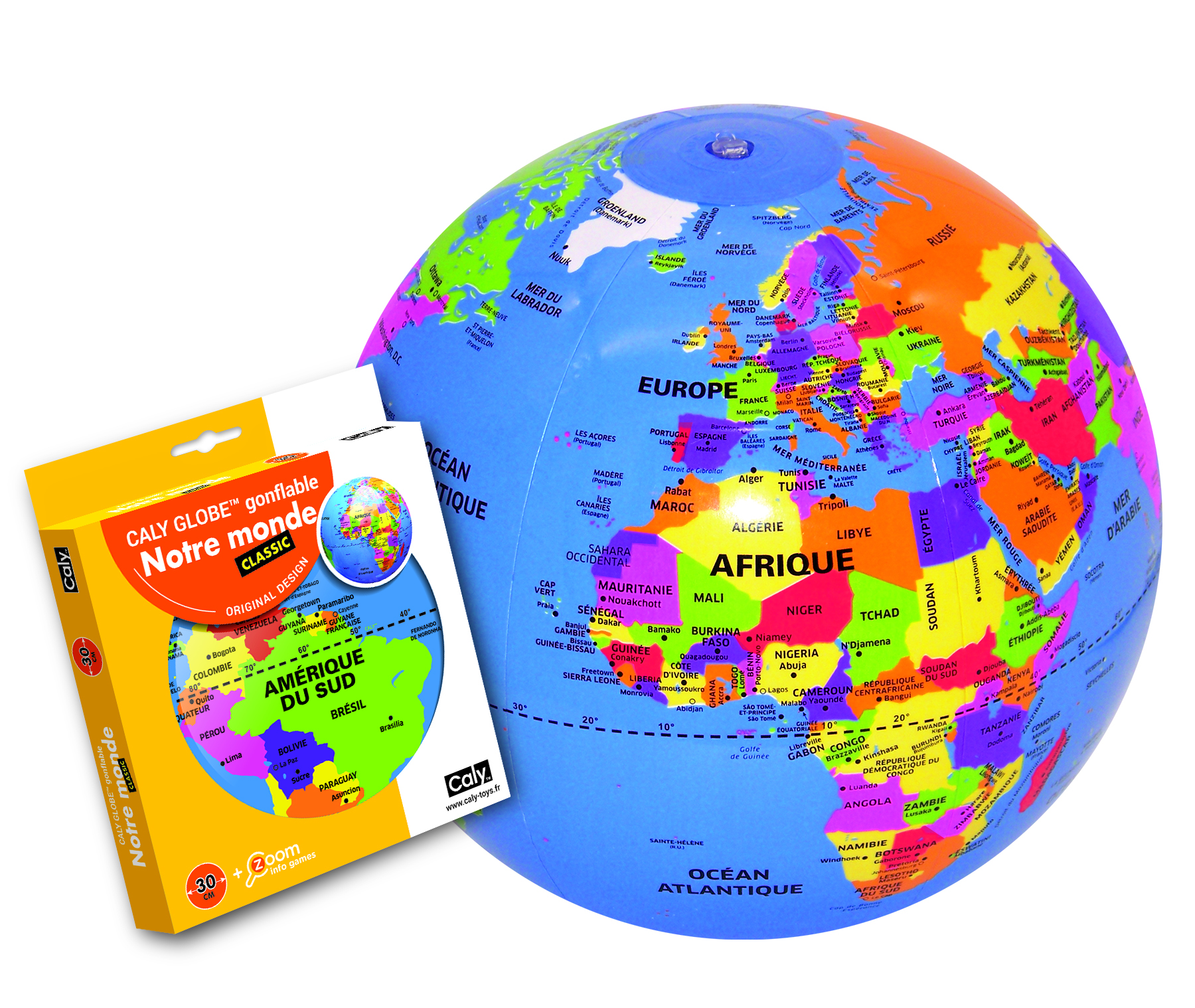 Bass et bass Pays Inflatable World Globe Educational Game