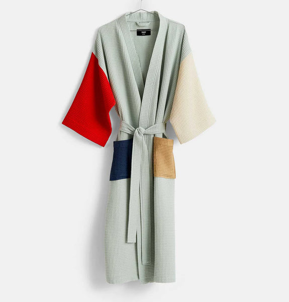 - Waffle Bathrobe - Glacier Multi