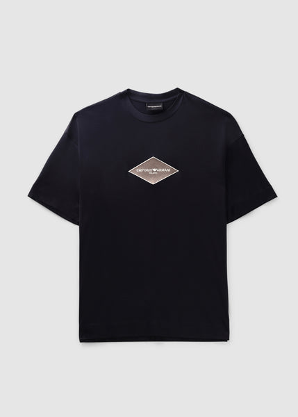 Mens Centre Logo T-shirts In Navy