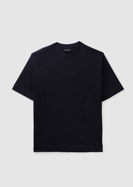 Mens Embroided Logo T-shirt In Navy