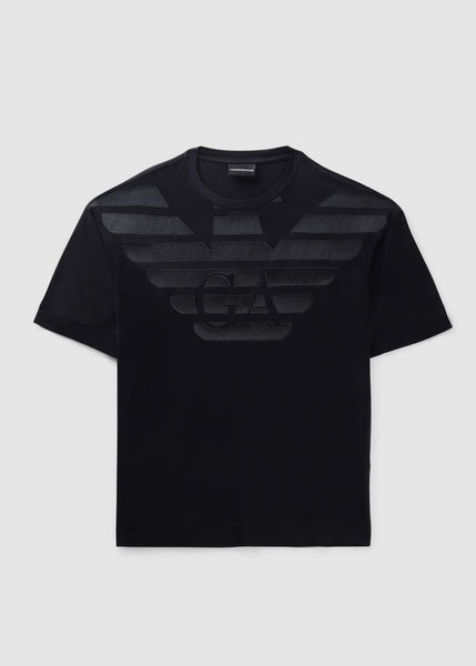 Mens Ga Logo T-shirt In Black