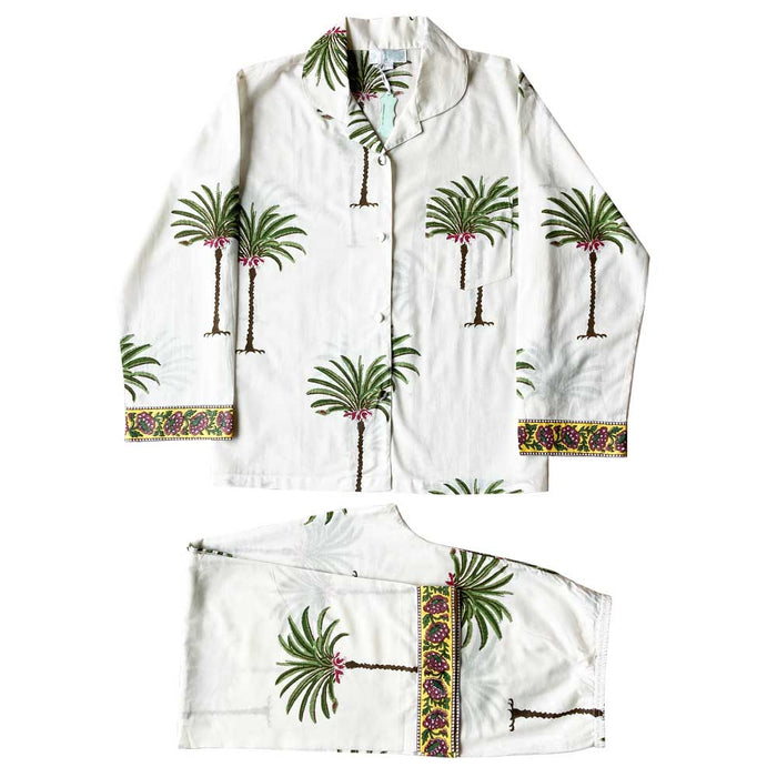 Powell Craft Green Palm Trees Pyjamas CH6461