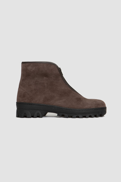 Russian Military Boots Dark Brown Suede