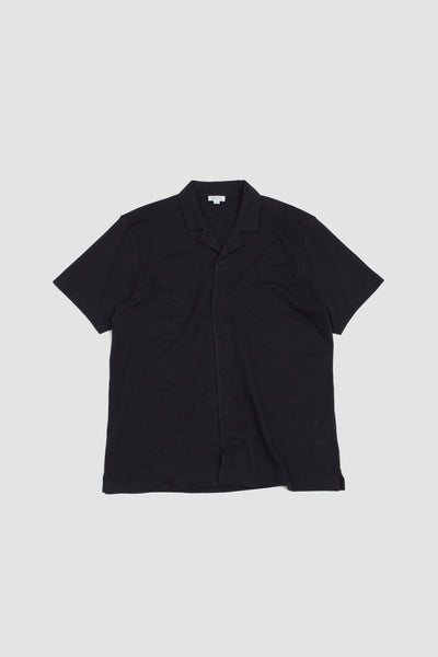 Ss Riviera Camp Collar Shirt Navy