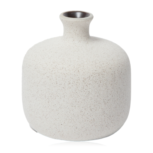 Bottle Vase White Sand Small