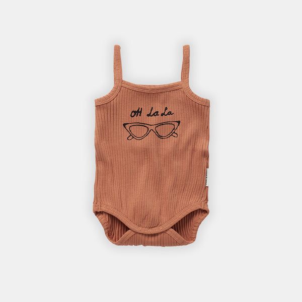 Café Rib Shades Romper