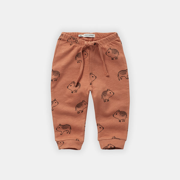 Café Baby Piggy Print Sweatpants