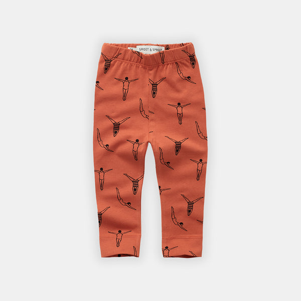 Langoustine Swimmers Print Leggings