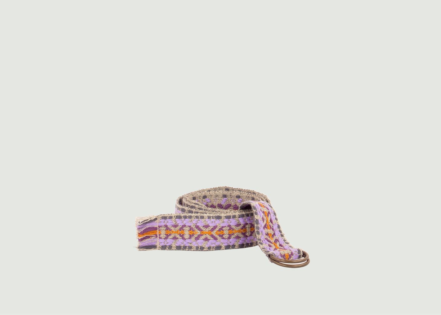 Braided Fabric Belt With Fancy Pattern Ileana