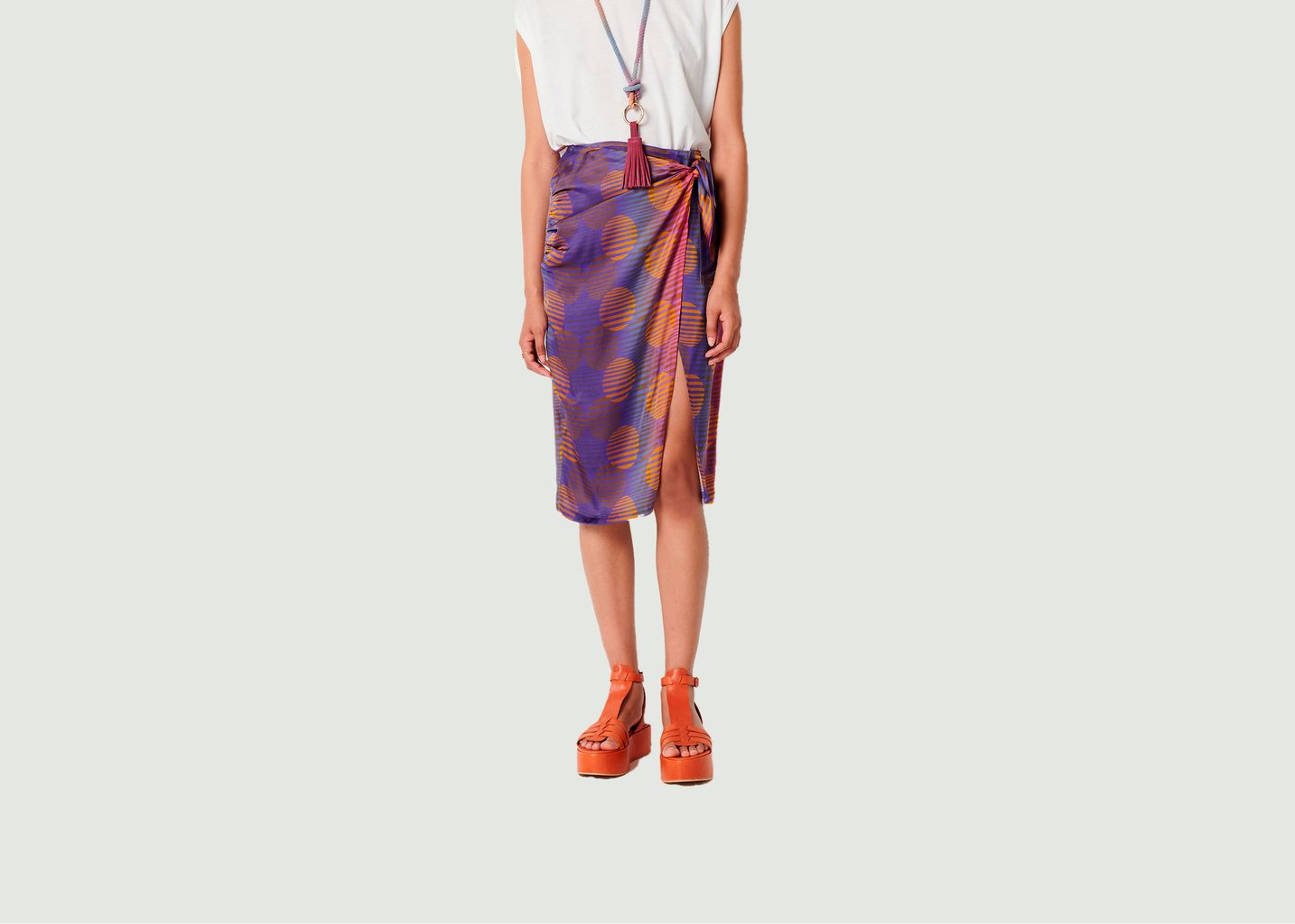 Sessun Le Couchant Printed Wrap Skirt