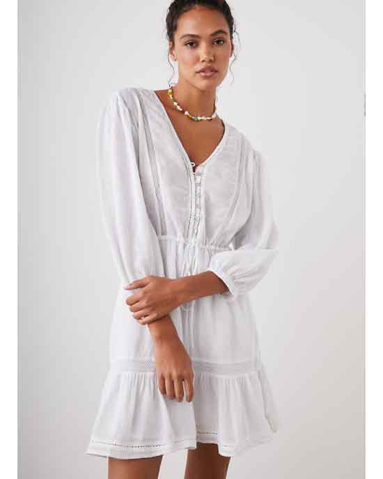 Rails Lilibet Dress White Lace Detail