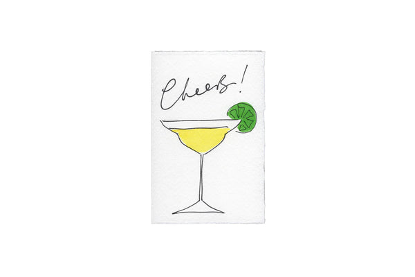 Scribble & Daub Cheers Margarita Card