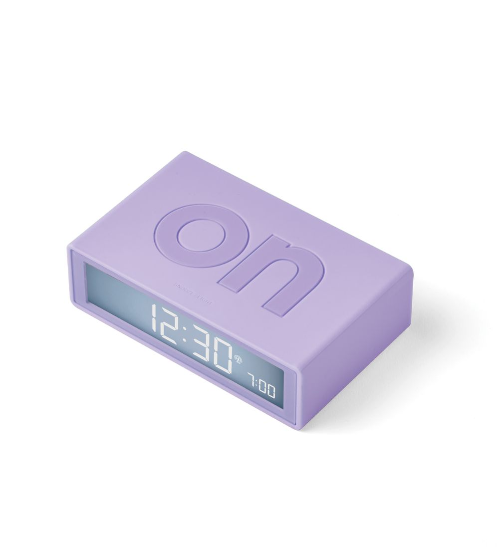 Lilac Flip Alarm Clock