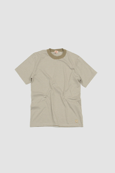 Bio Gots Heritage Striped T-shirt Argile/blanc